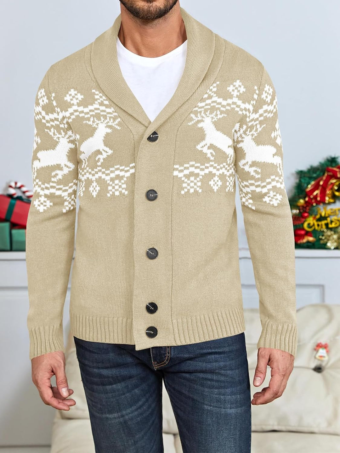 Stylish Knit Cardigan for Men - Ethan