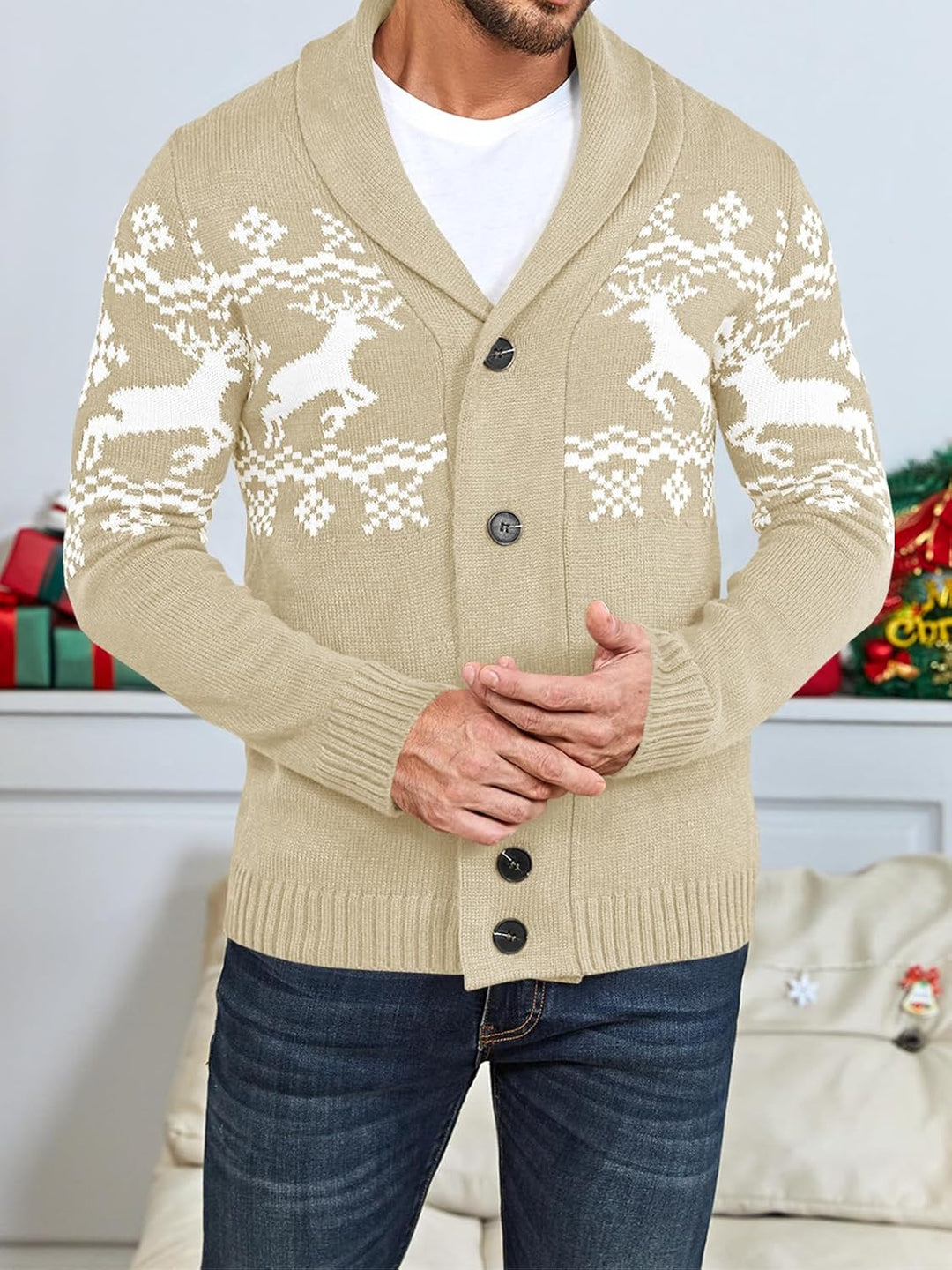Stylish Knit Cardigan for Men - Ethan