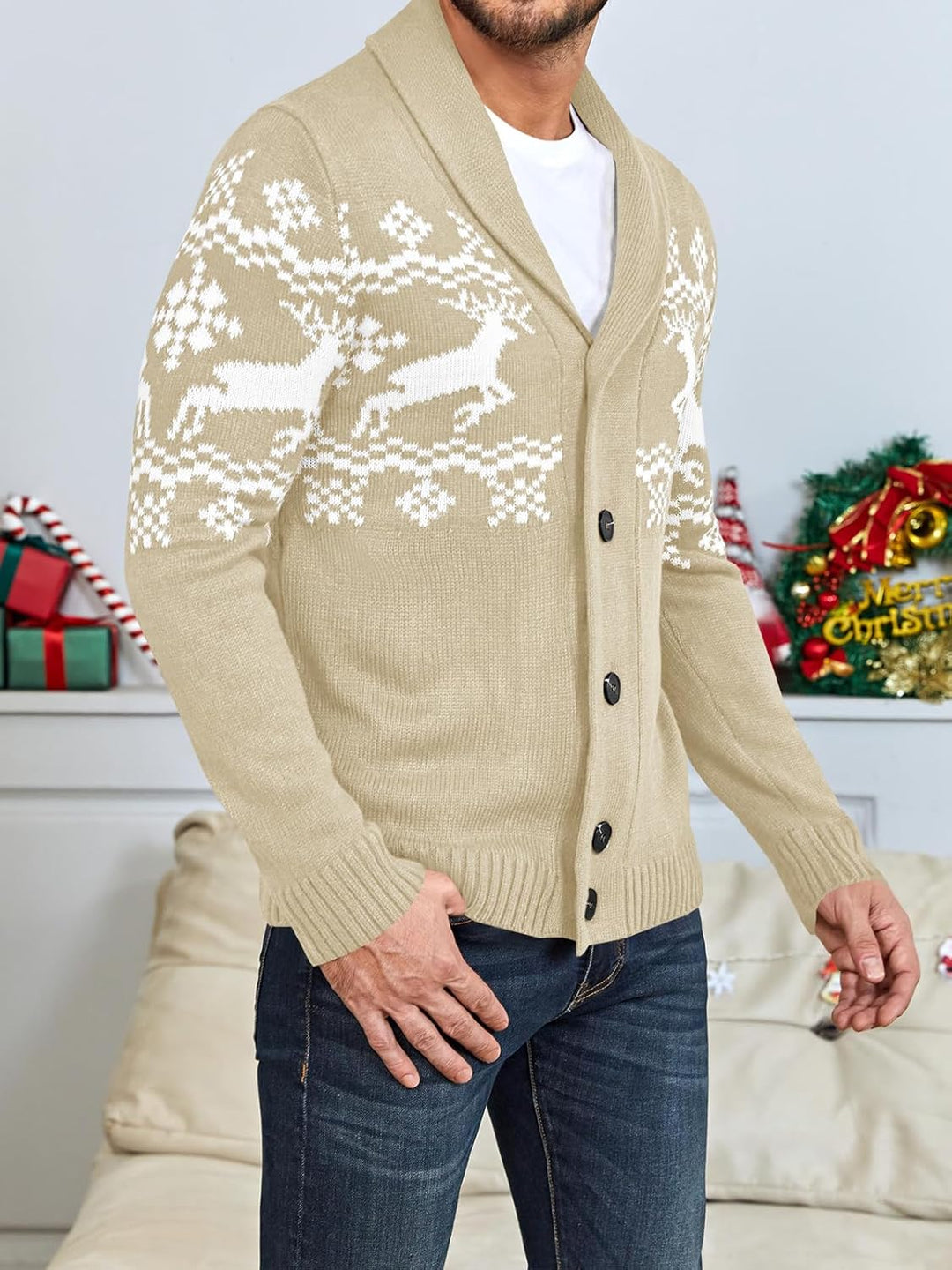 Stylish Knit Cardigan for Men - Ethan