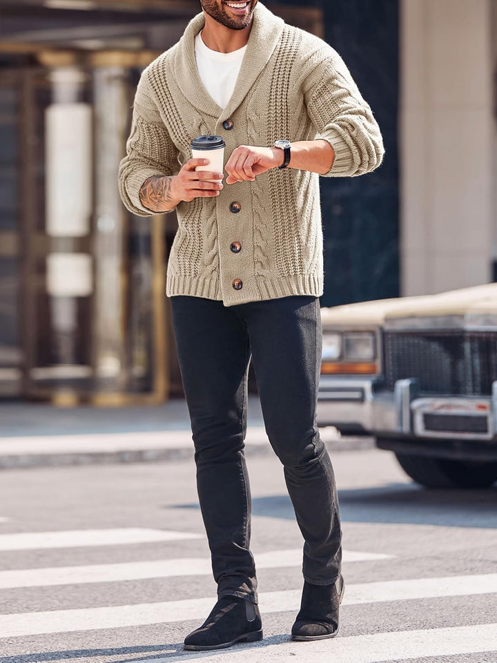 Stylish Knit Cardigan for Men - Ethan