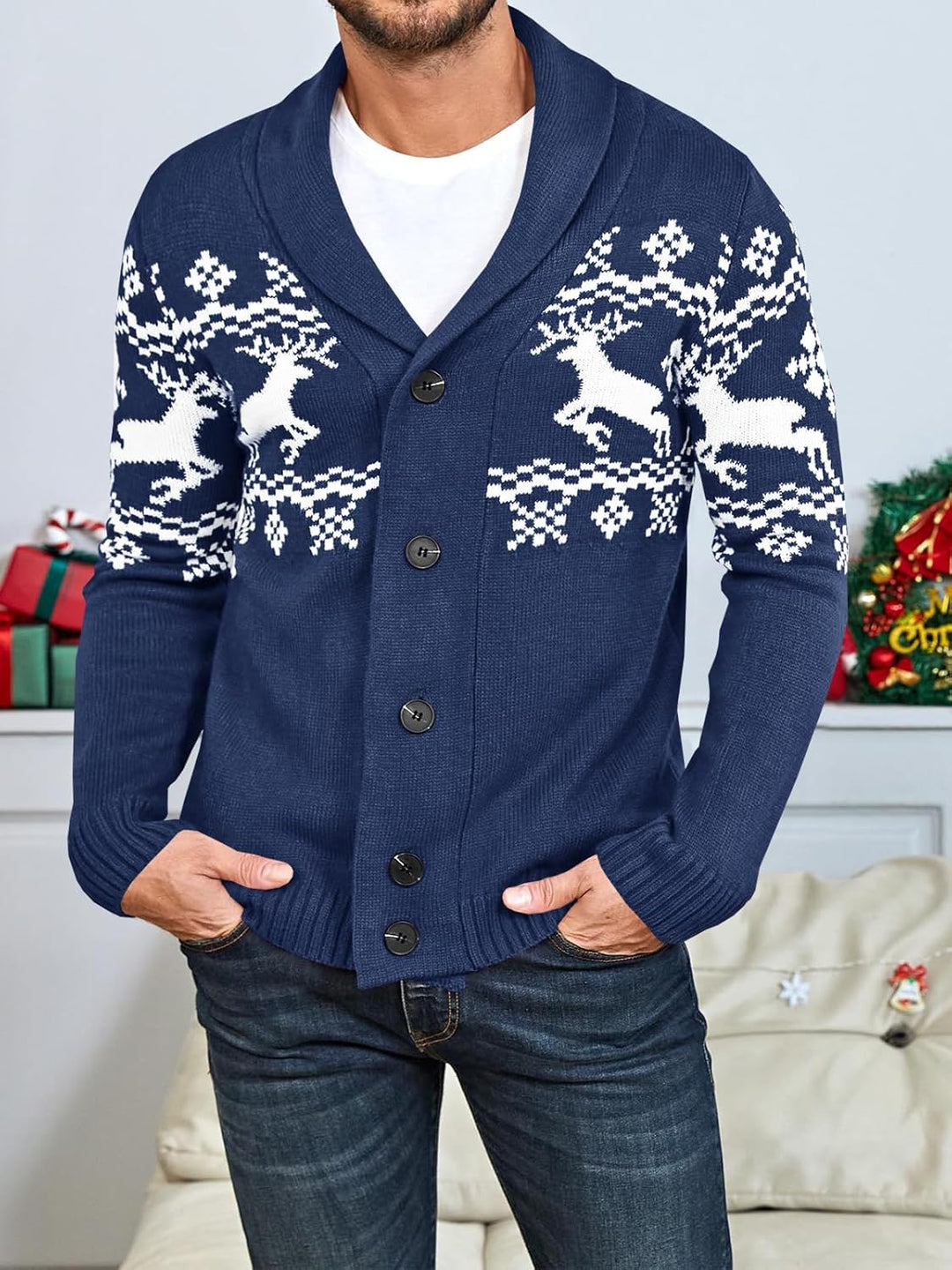 Stylish Knit Cardigan for Men - Ethan