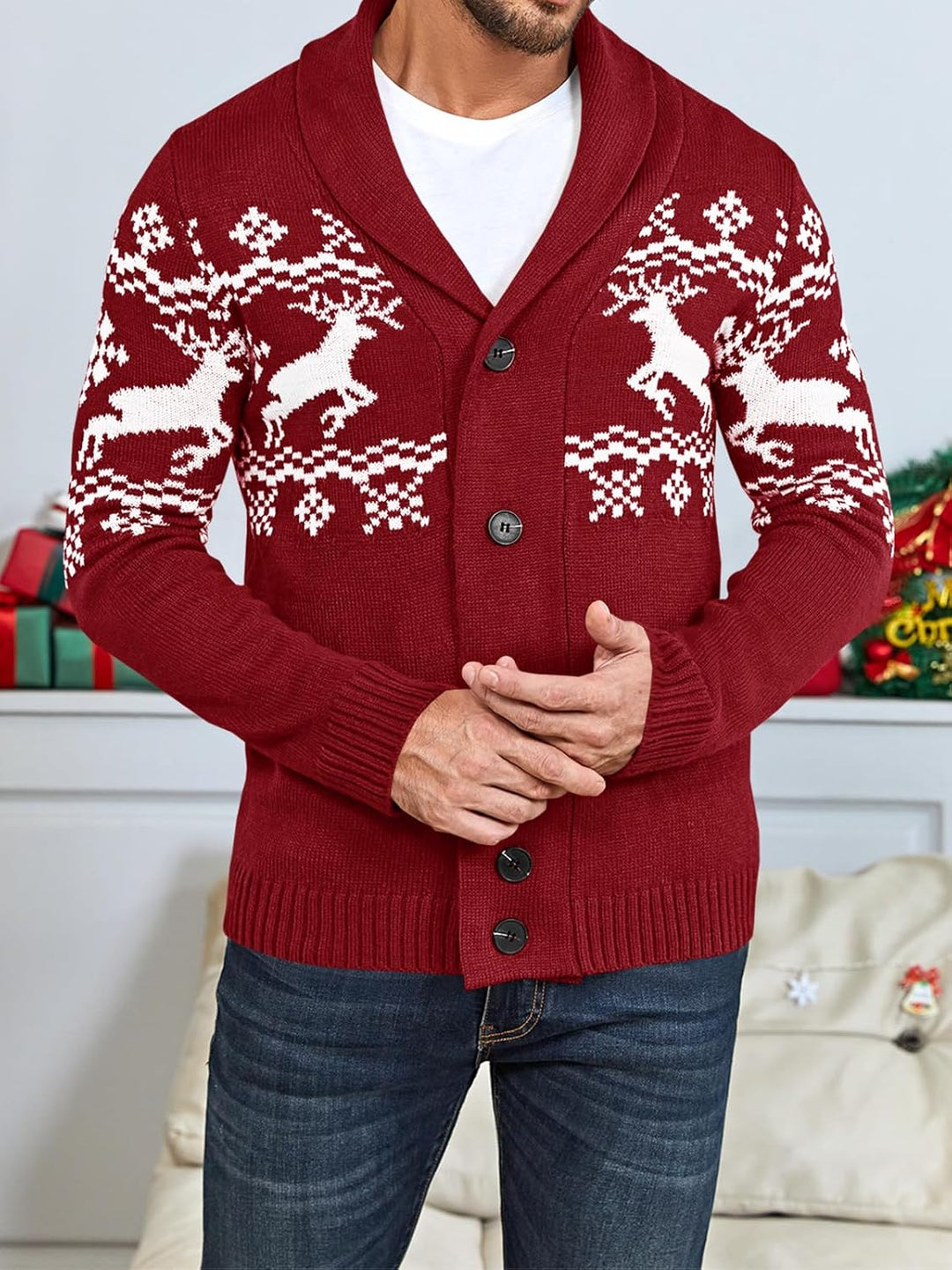 Stylish Knit Cardigan for Men - Ethan
