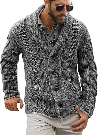 Stylish Knit Cardigan for Men - Ethan