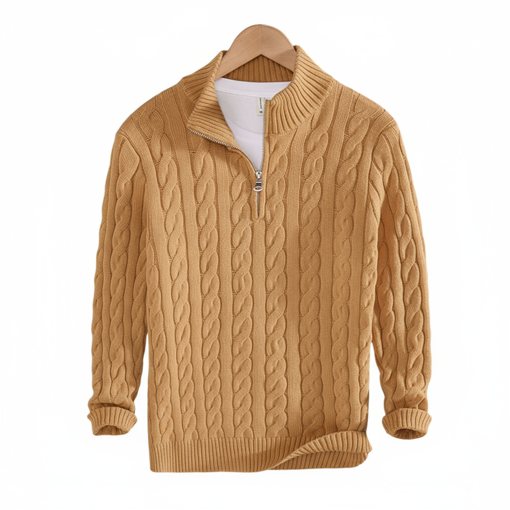 Vincent's Cozy Half-Zip Pullover for Men