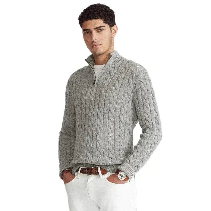 Vincent's Cozy Half-Zip Pullover for Men