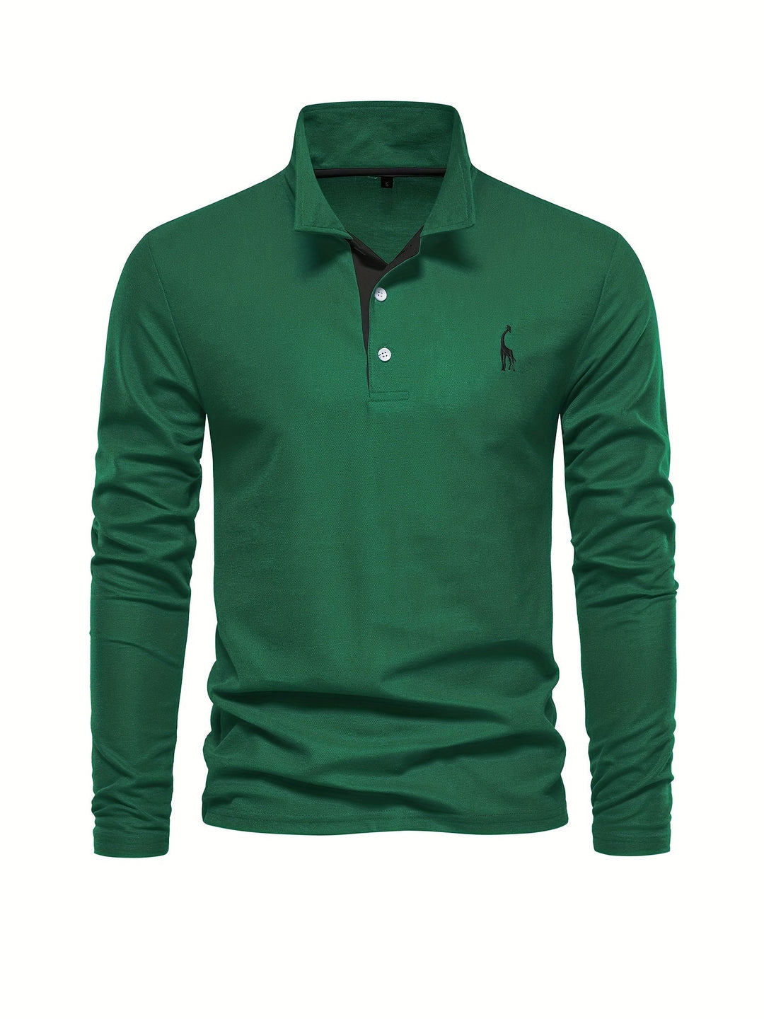 Breathable Long-Sleeve Polo Shirt for Men