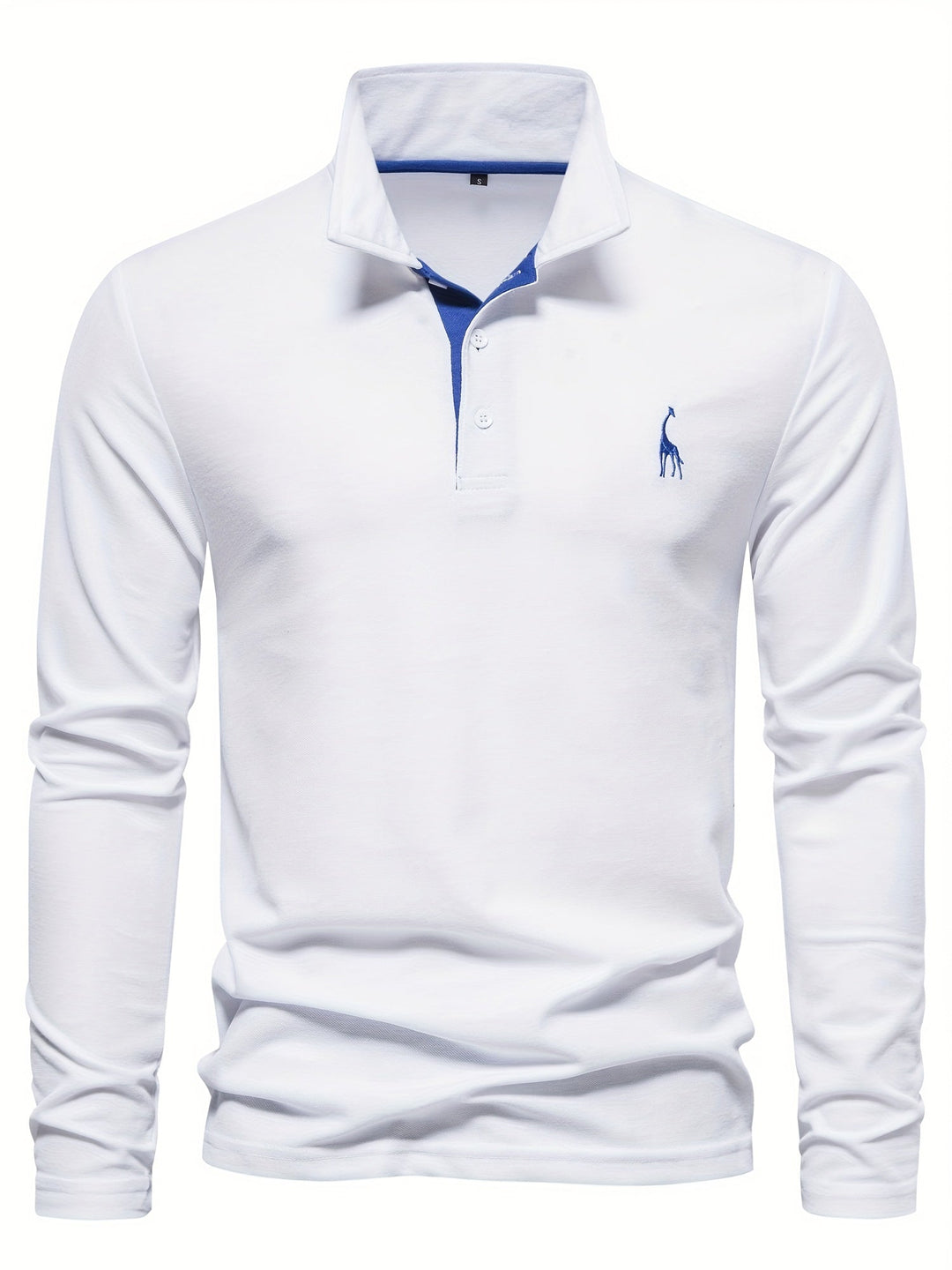 Breathable Long-Sleeve Polo Shirt for Men