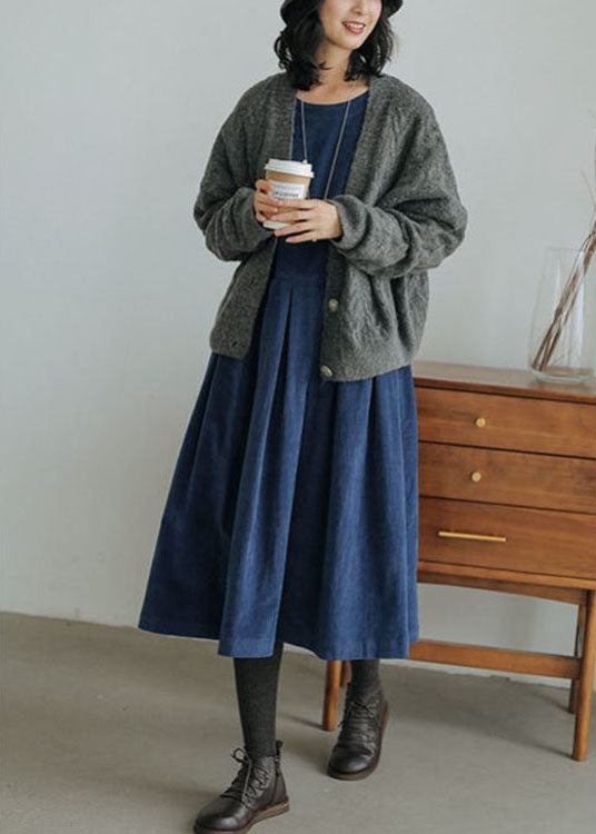 Cozy Corduroy Dress for Fall and Winter - Isabella