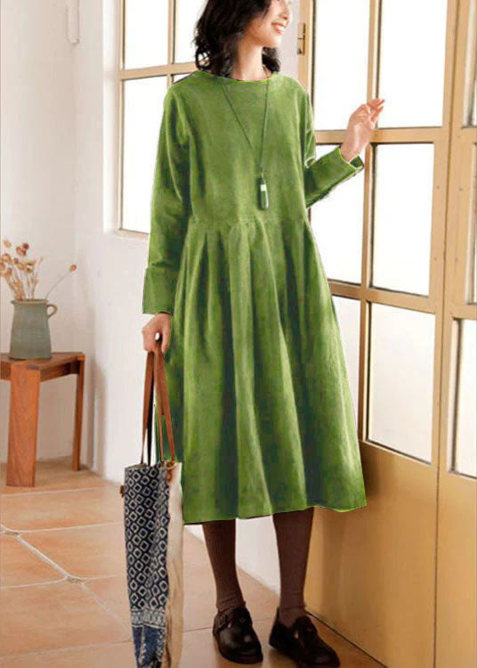 Cozy Corduroy Dress for Fall and Winter - Isabella