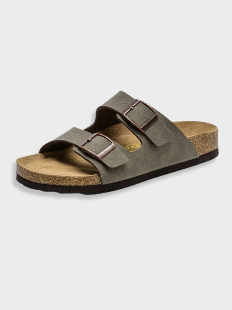 Caden Suede Flat Sandals for Him