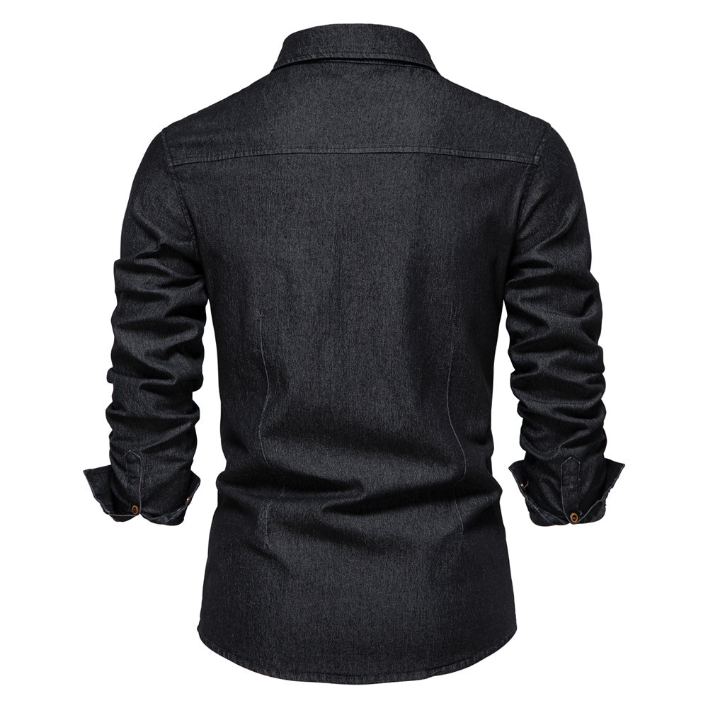 Flex Denim Button-Up - Carter