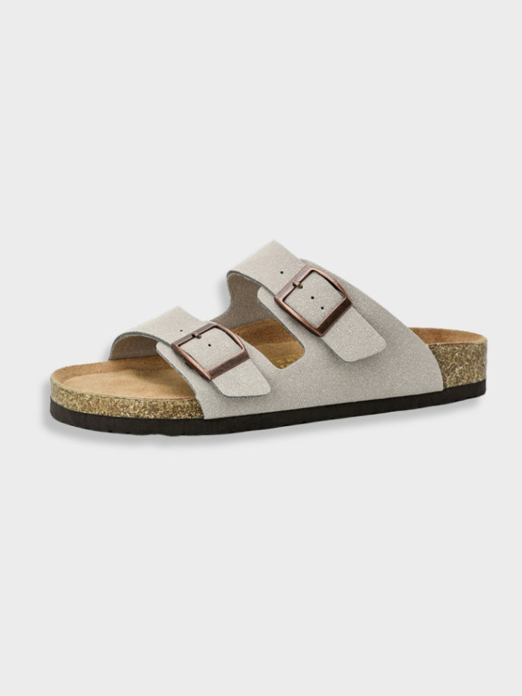Caden Suede Flat Sandals for Him