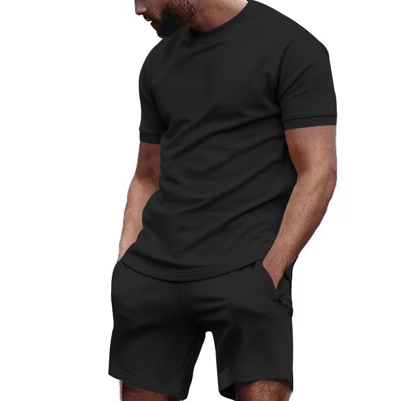 Ethan - Classic Summer Tee and Shorts Ensemble | Luxe Warm-Weather Line
