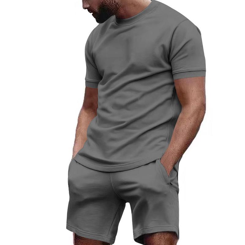 Ethan - Classic Summer Tee and Shorts Ensemble | Luxe Warm-Weather Line