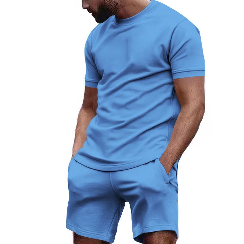 Ethan - Classic Summer Tee and Shorts Ensemble | Luxe Warm-Weather Line