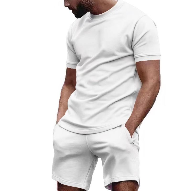 Ethan - Classic Summer Tee and Shorts Ensemble | Luxe Warm-Weather Line