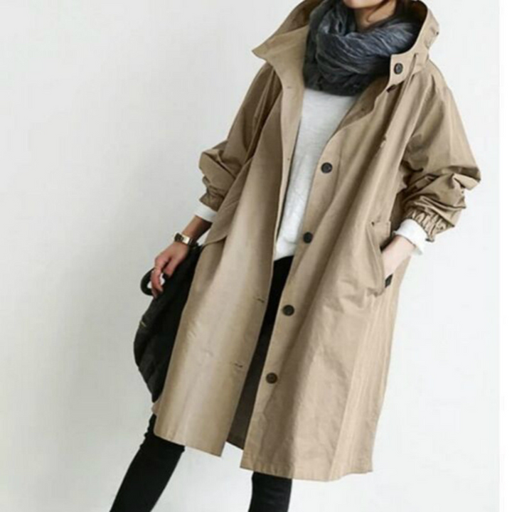 Hooded Women's Overcoat - Sophie