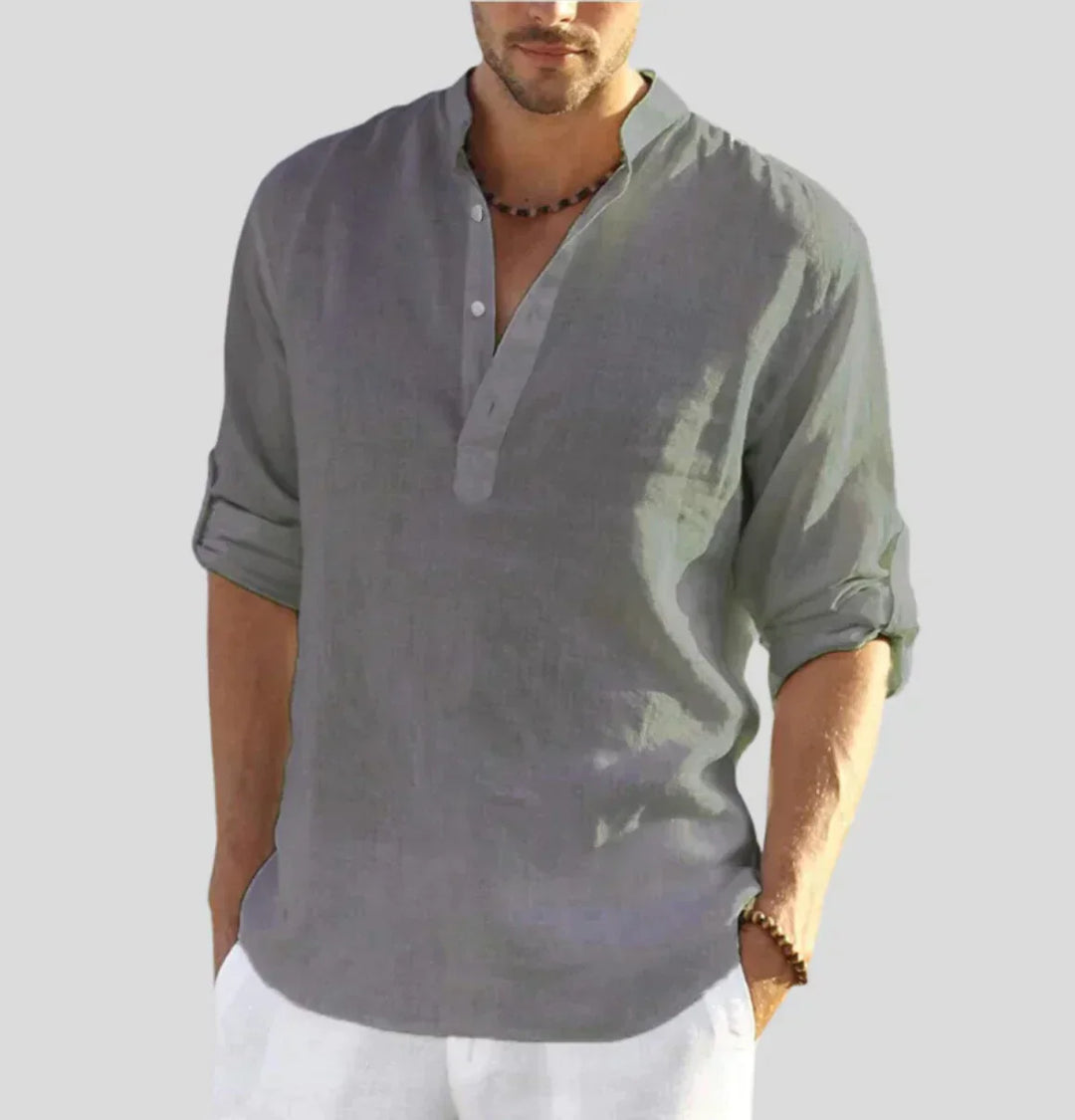 Sophisticated Linen Top - Ethan