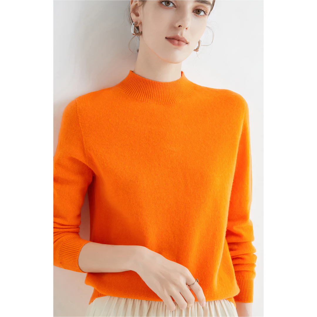 Sophisticated Cashmere Knit Sweater for Her - Isabella
