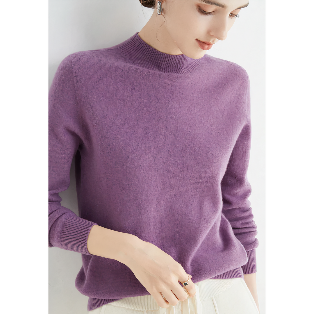 Sophisticated Cashmere Knit Sweater for Her - Isabella