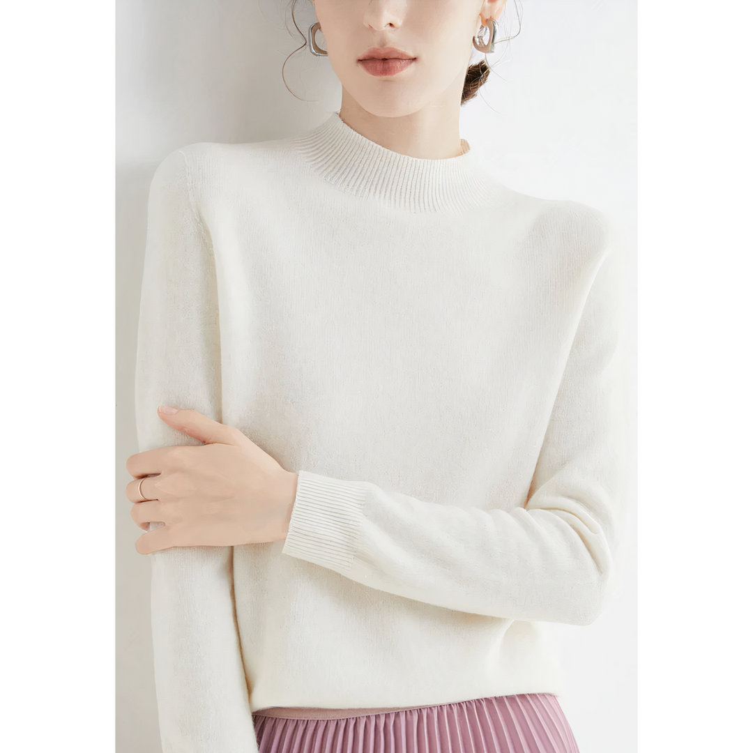 Sophisticated Cashmere Knit Sweater for Her - Isabella
