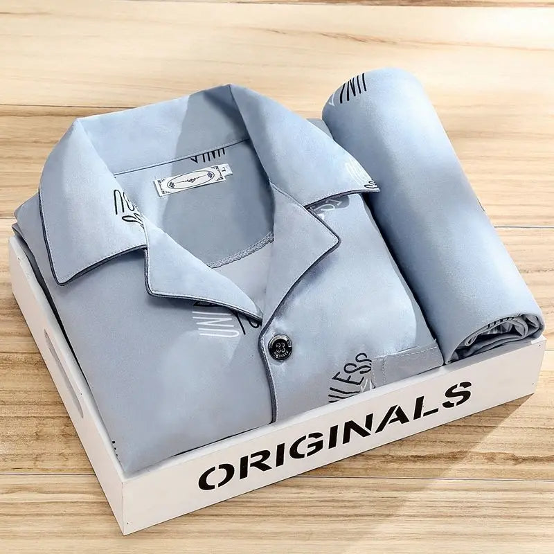 Elegant Men's Sleepwear Ensemble - Liam