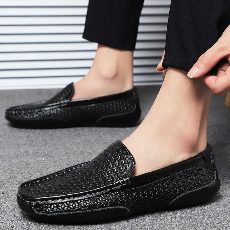 Damiano's Classic Men's Leather Slip-Ons