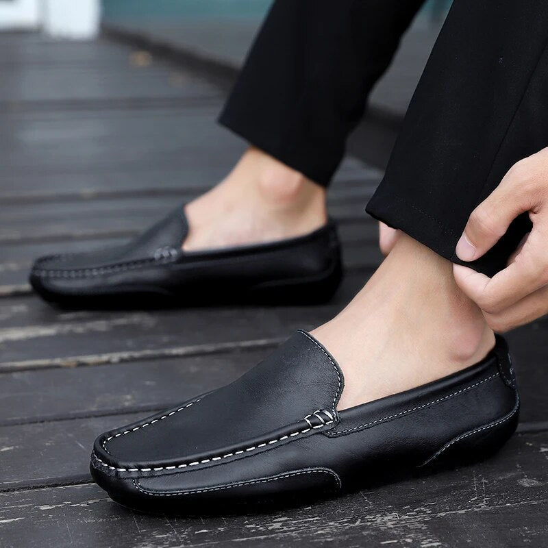 Damiano's Classic Men's Leather Slip-Ons
