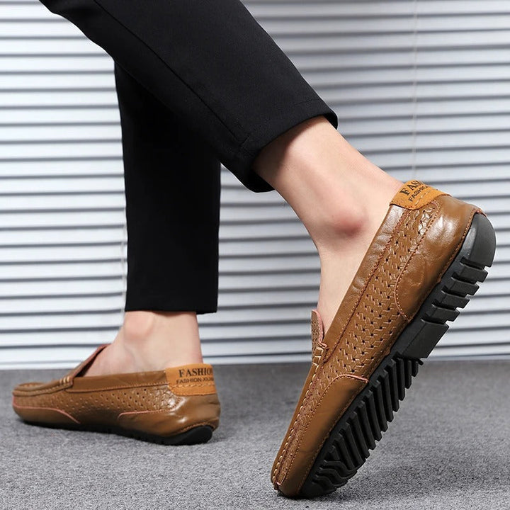 Damiano's Classic Men's Leather Slip-Ons