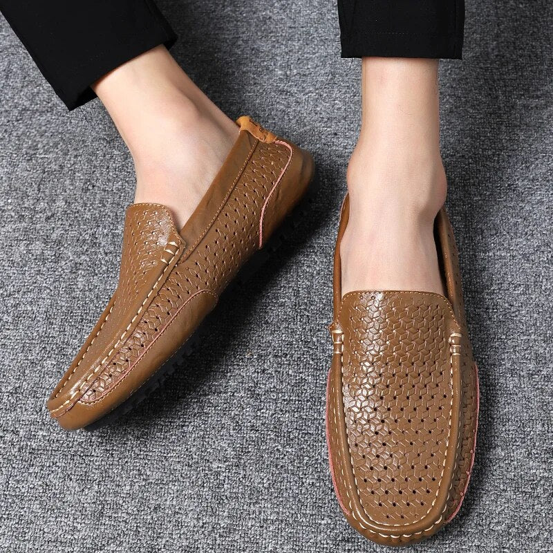 Damiano's Classic Men's Leather Slip-Ons