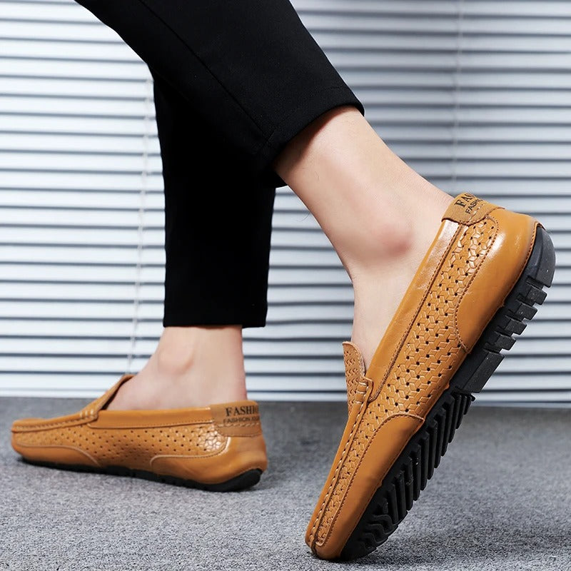 Damiano's Classic Men's Leather Slip-Ons