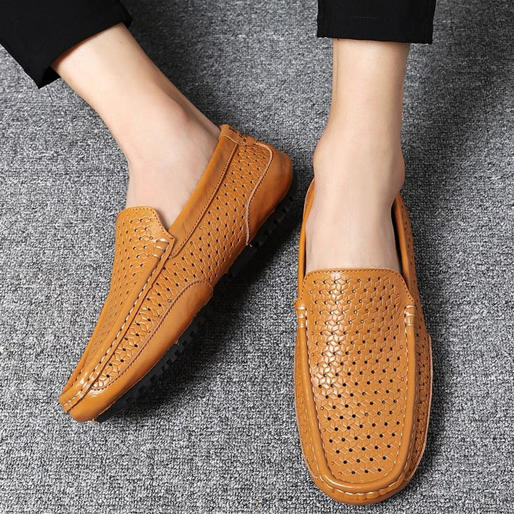 Damiano's Classic Men's Leather Slip-Ons