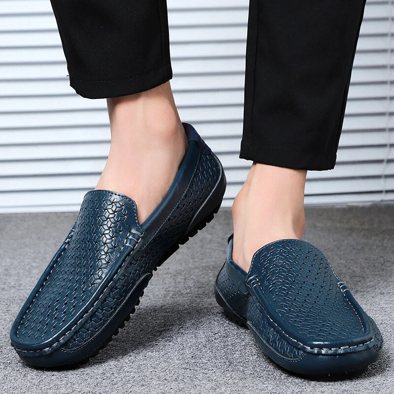 Damiano's Classic Men's Leather Slip-Ons