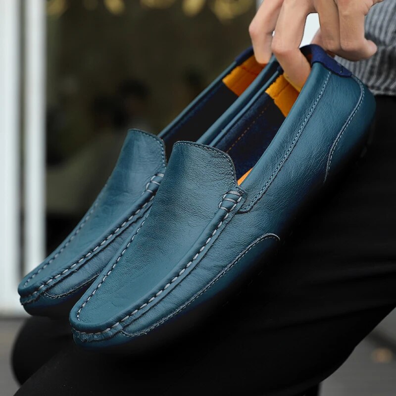 Damiano's Classic Men's Leather Slip-Ons