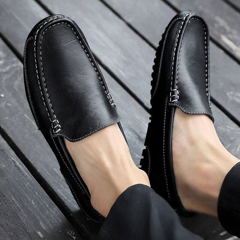 Damiano's Classic Men's Leather Slip-Ons