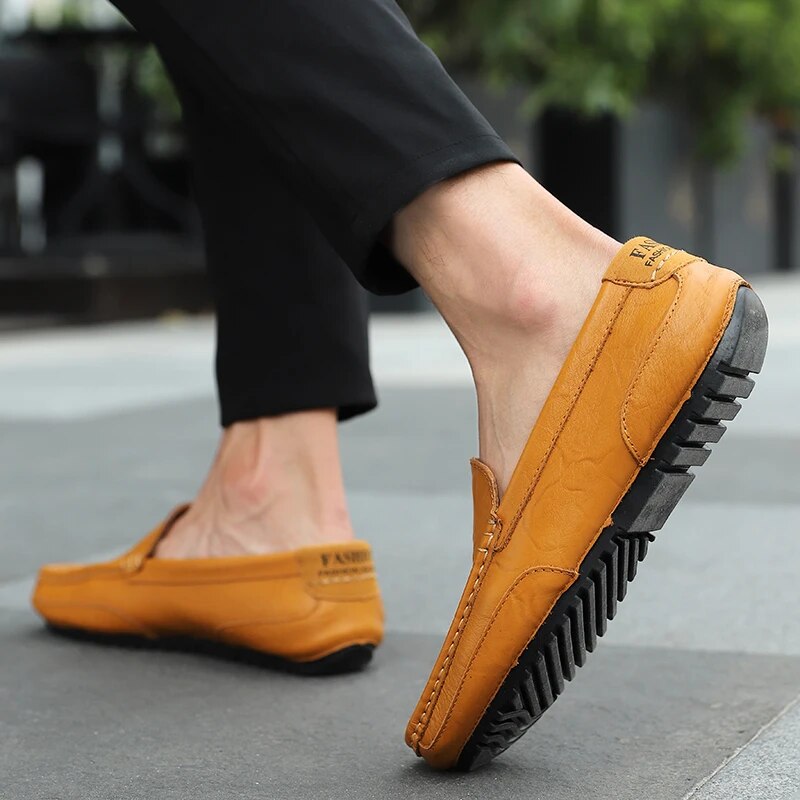Damiano's Classic Men's Leather Slip-Ons