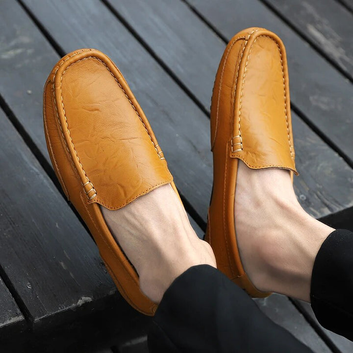 Damiano's Classic Men's Leather Slip-Ons