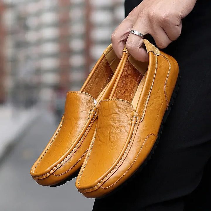 Damiano's Classic Men's Leather Slip-Ons
