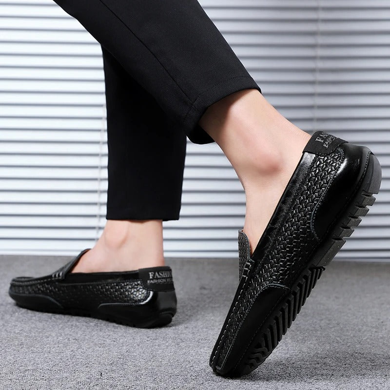 Damiano's Classic Men's Leather Slip-Ons