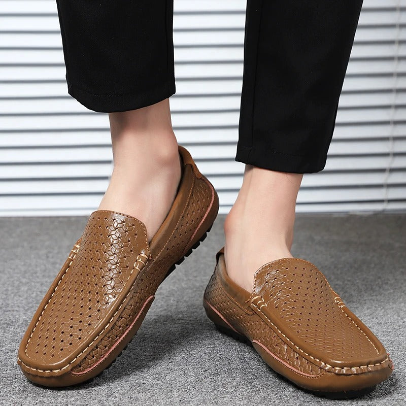 Damiano's Classic Men's Leather Slip-Ons