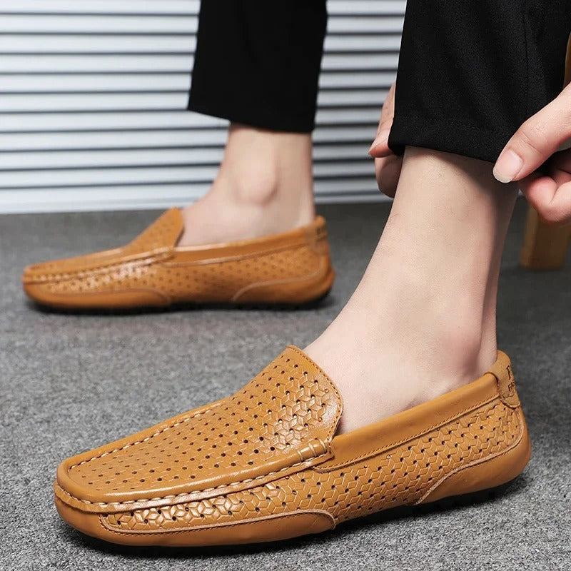 Damiano's Classic Men's Leather Slip-Ons