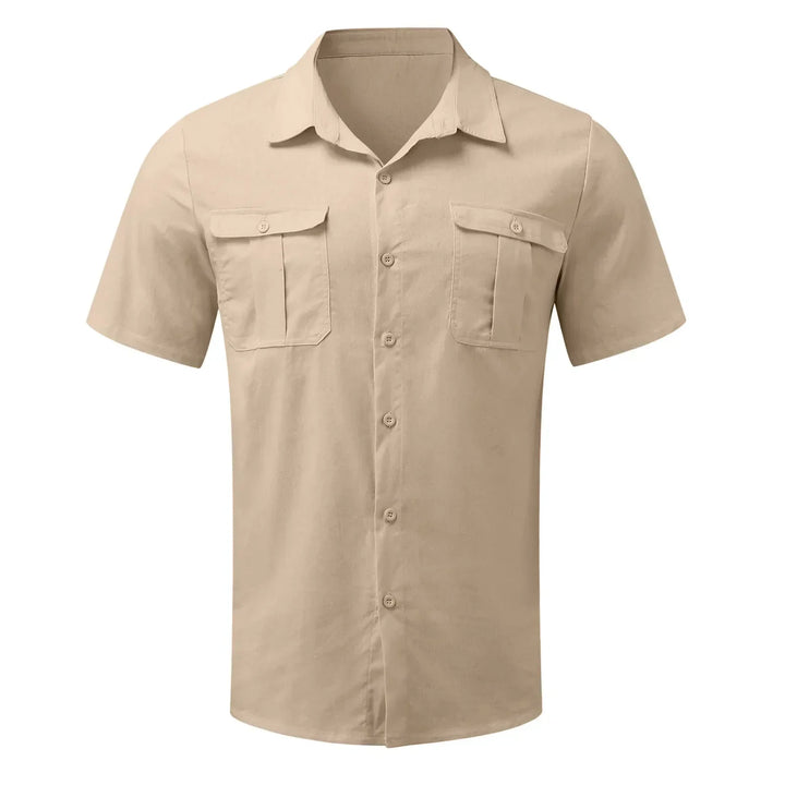 Lennard's Casual Chest-Pocket Short-Sleeve Tee for Men