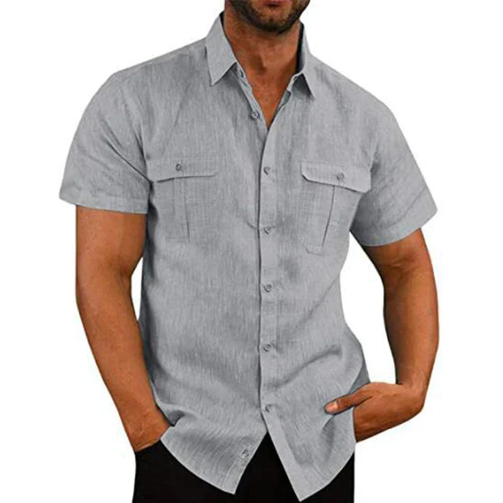 Lennard's Casual Chest-Pocket Short-Sleeve Tee for Men