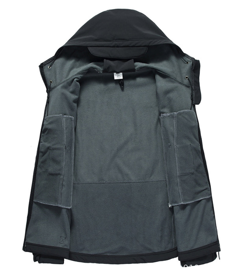 Men's Versatile Softshell Jacket with Hood for All-Weather Conditions - Seth