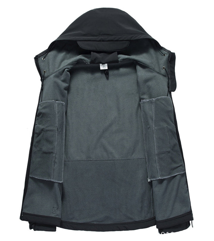 Men's Versatile Softshell Jacket with Hood for All-Weather Conditions - Seth