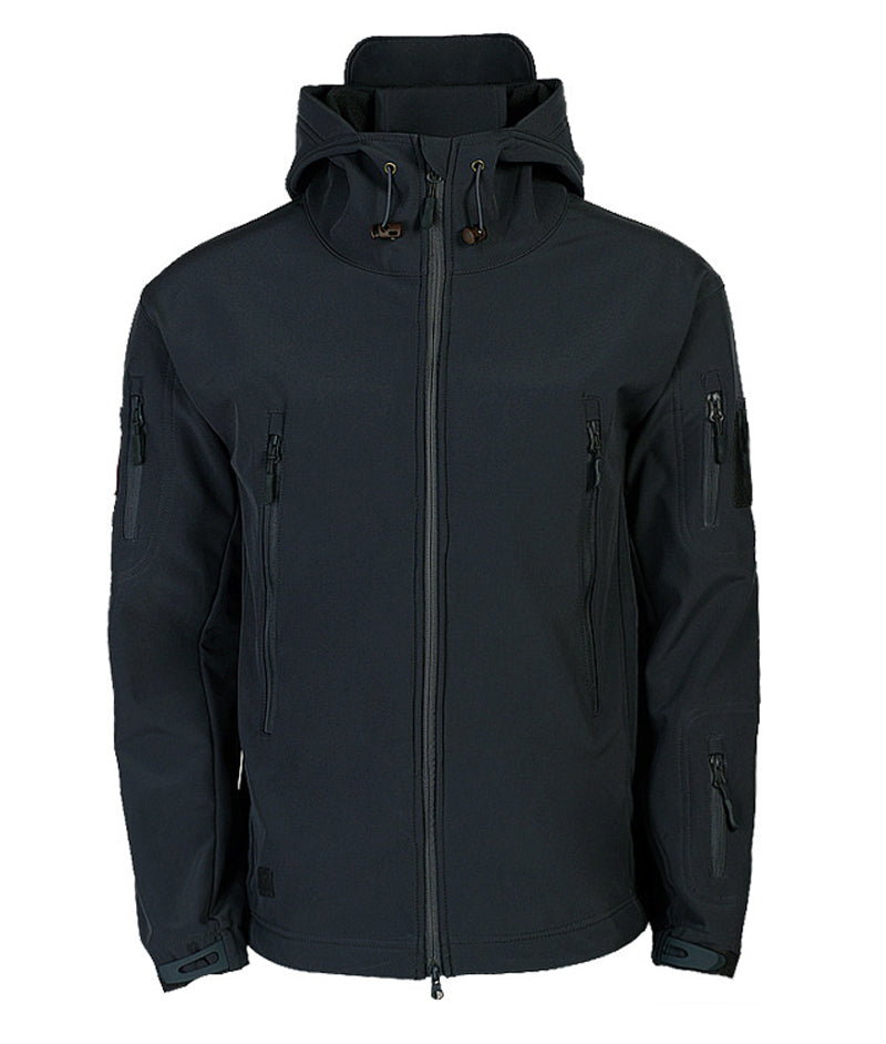 Men's Versatile Softshell Jacket with Hood for All-Weather Conditions - Seth