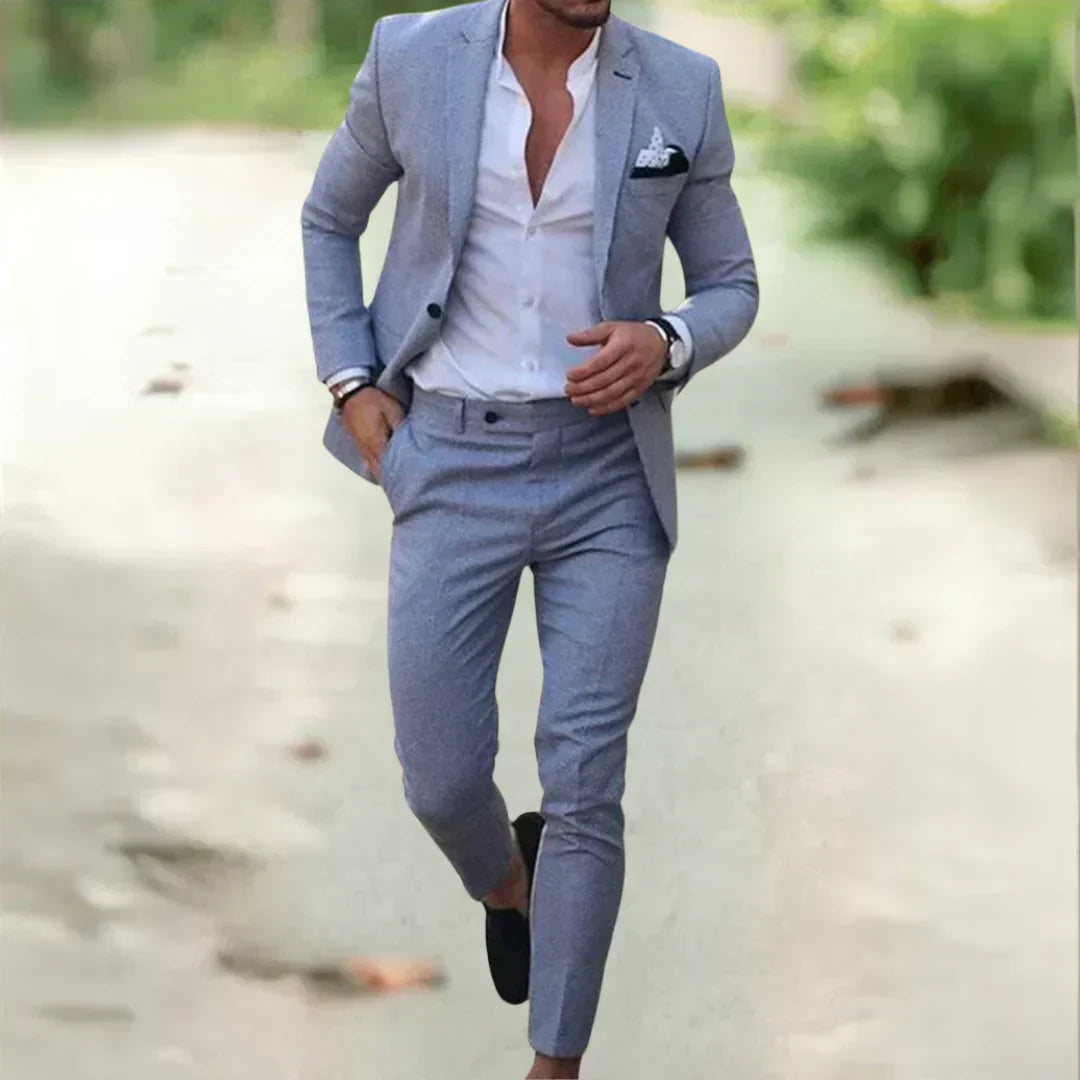 Summer Elegance: Alex's Tailored Suit for Men