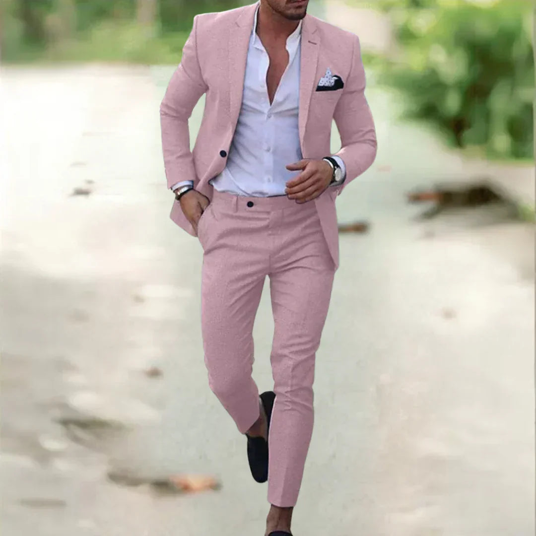 Summer Elegance: Alex's Tailored Suit for Men