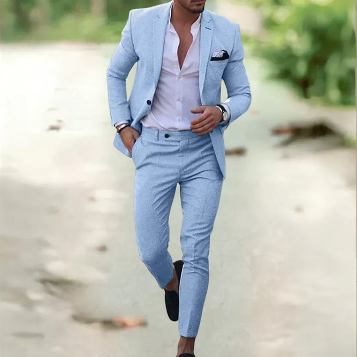 Summer Elegance: Alex's Tailored Suit for Men