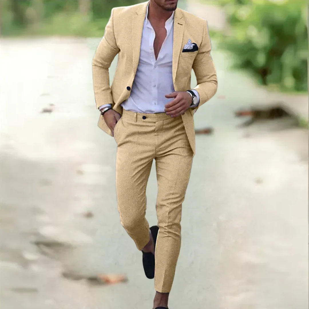 Summer Elegance: Alex's Tailored Suit for Men